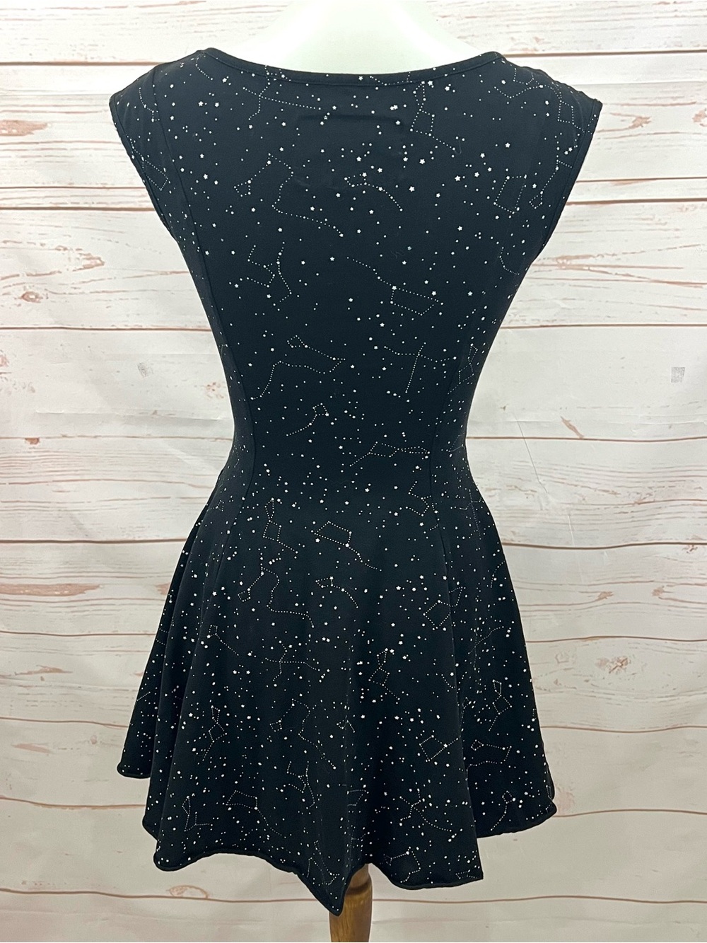 Effie’s Heart Retro Galaxy Constellation Pocket Skater Tunic Top Swing Dress - Picture 4 of 13